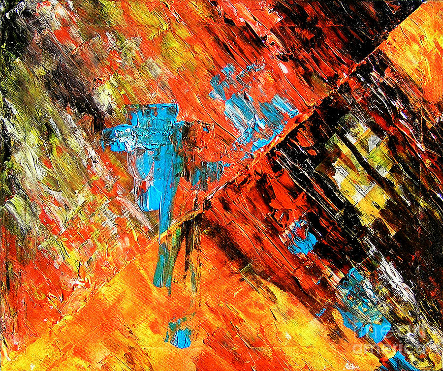 Vivid Colors Painting - Combustion by Jose Miguel Barrionuevo