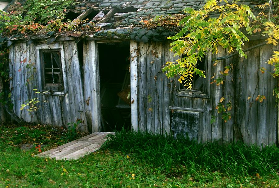 Shed Photograph - Come On In   the Door Is Open by Lynne and Don Wright