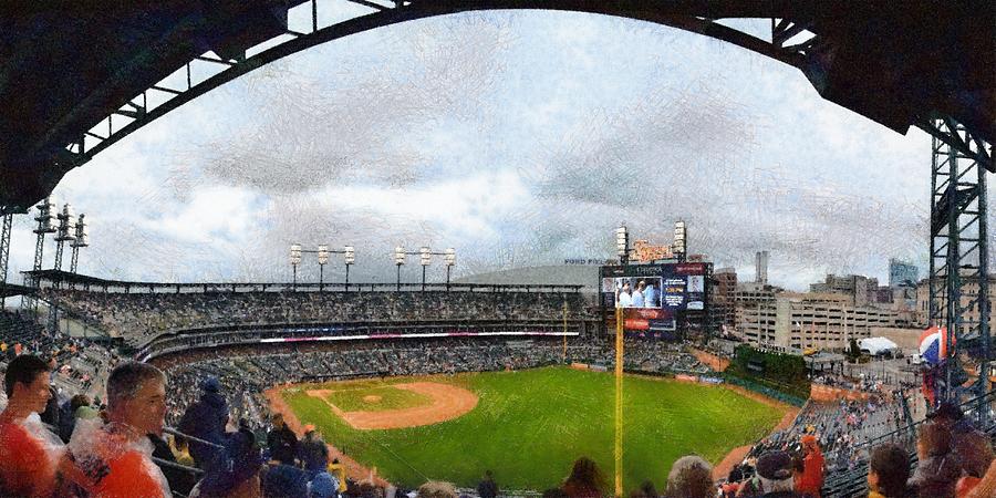 Comerica Park Home of the Detroit Tigers Photograph by Michelle Calkins
