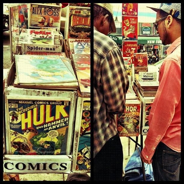 Vintage Photograph - Comic Shopping - #newyork #nyc #iphone by Liza Mae | Luxavision