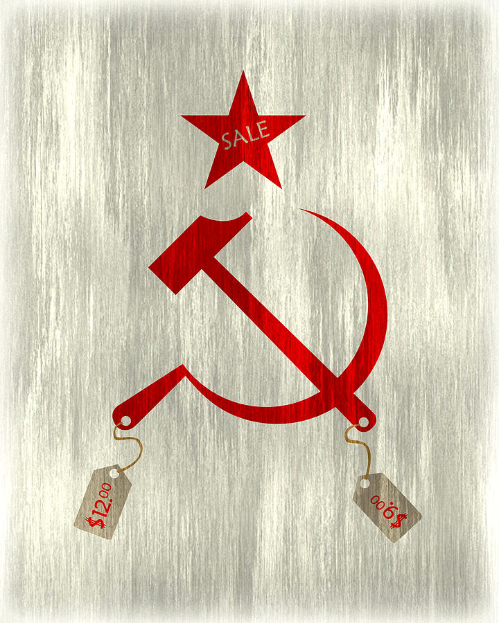 Typography Digital Art - Communism vs. Capitalism by Bojan Bundalo