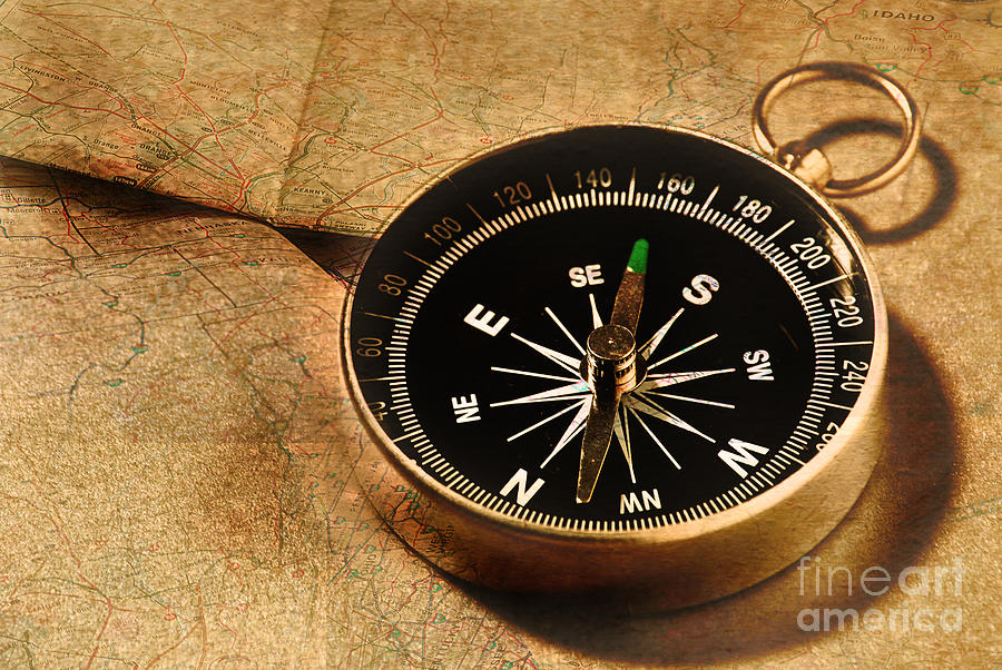 Still Life Photograph - Compass by HD Connelly