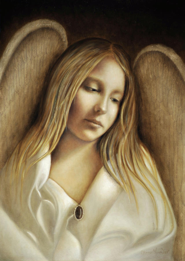 Angels Painting - Compassion by Nanne Nyander Angels Painting - Compassion by Nanne Nyander