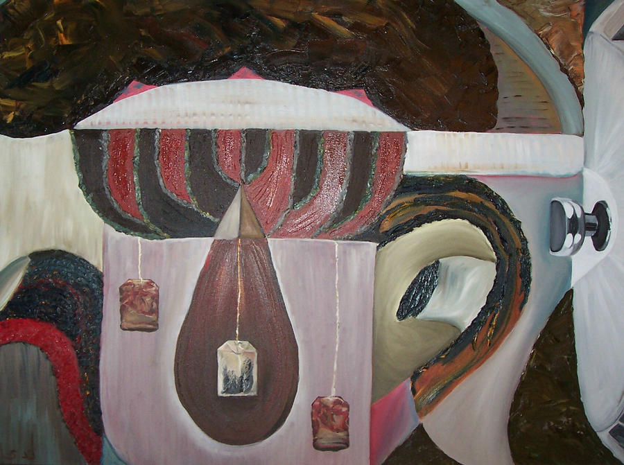 Tea Painting - Components of Tea by Nada Al-Ghussain