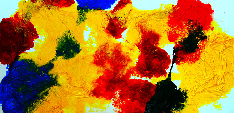 Composition of Primary Colors Painting by Fine Art by Alexandra