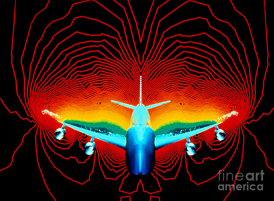 Computer Simulation Of Airplane Flight Photograph by Nasa
