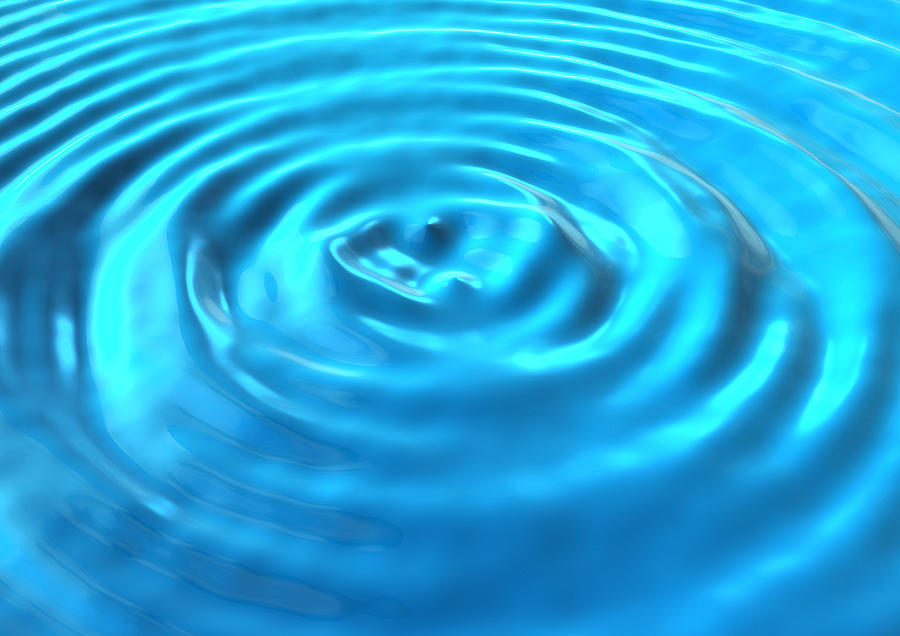 Concentric Water Ripples Photograph by David Mack