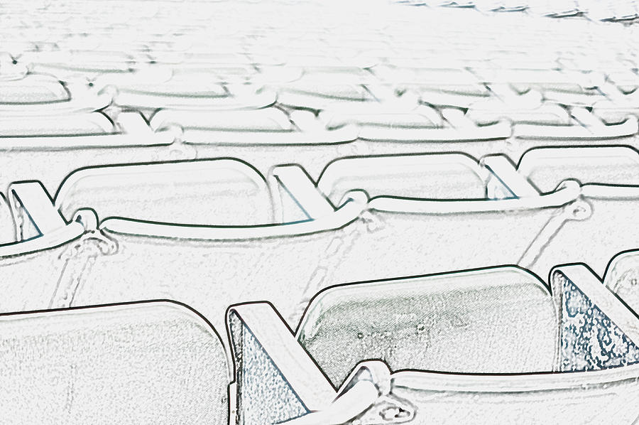 Abstract Digital Art - Concert Chairs by Bill Kennedy Abstract Digital Art - Concert Chairs by Bill Kennedy