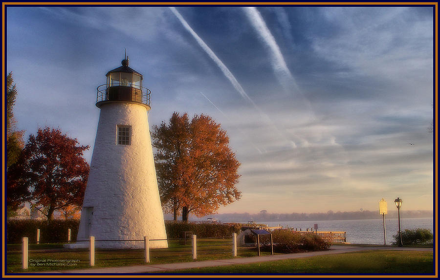 Concord Pt. Lighthouse in the Fall Photograph by Ben Michalski - Fine ...