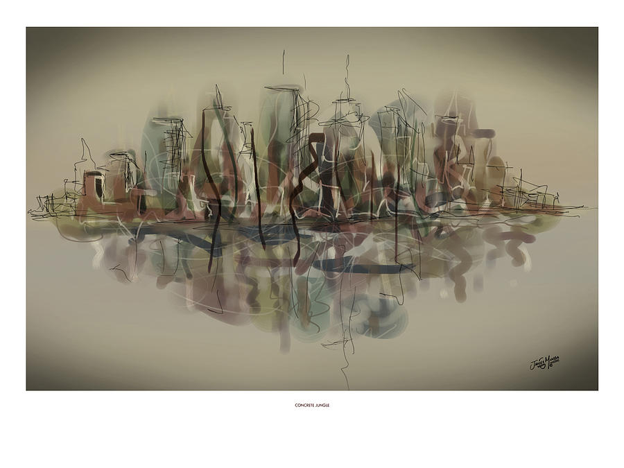 Concrete Jungle Digital Art By James Mingo