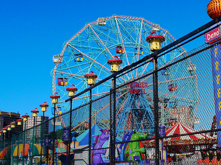 Coney Island Amusement Park Photograph by Cornelis Verwaal