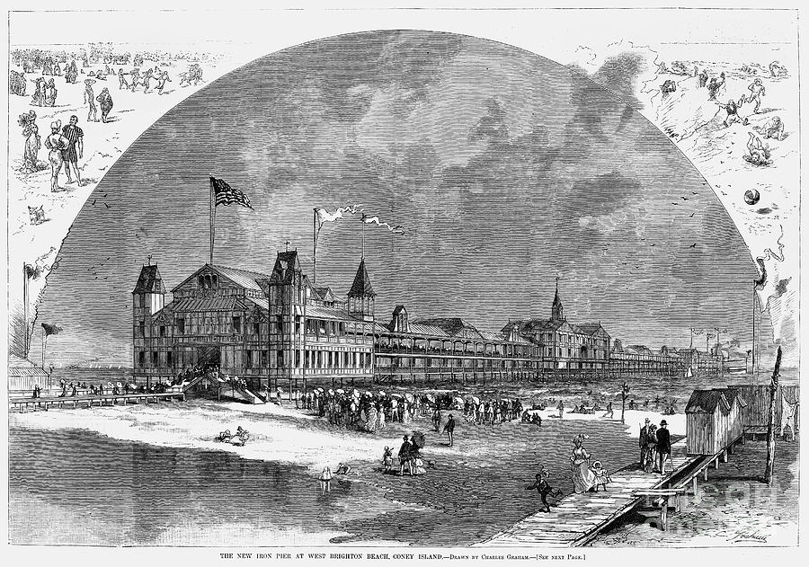 Coney Island Pier, 1879 Photograph by Granger | Fine Art America