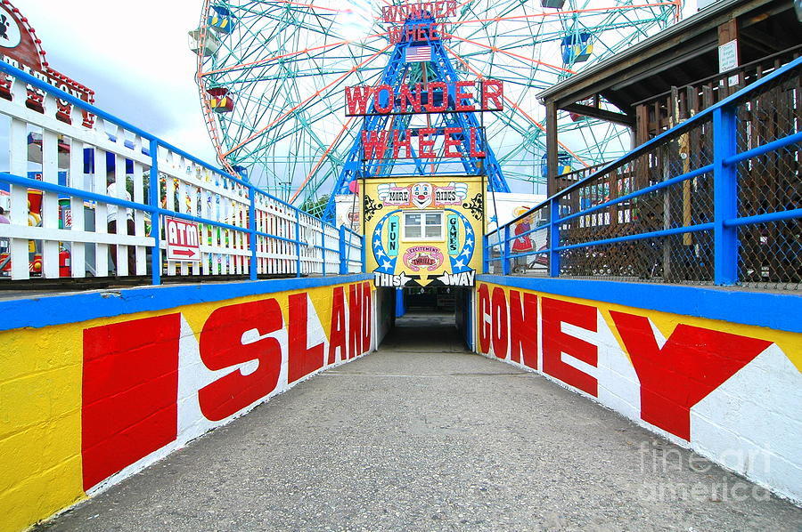 Coney Island Sign Photograph by Mark Gilman