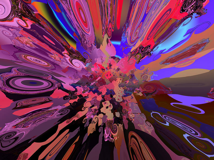 Abstract Digital Art - Confrontation by Claude McCoy