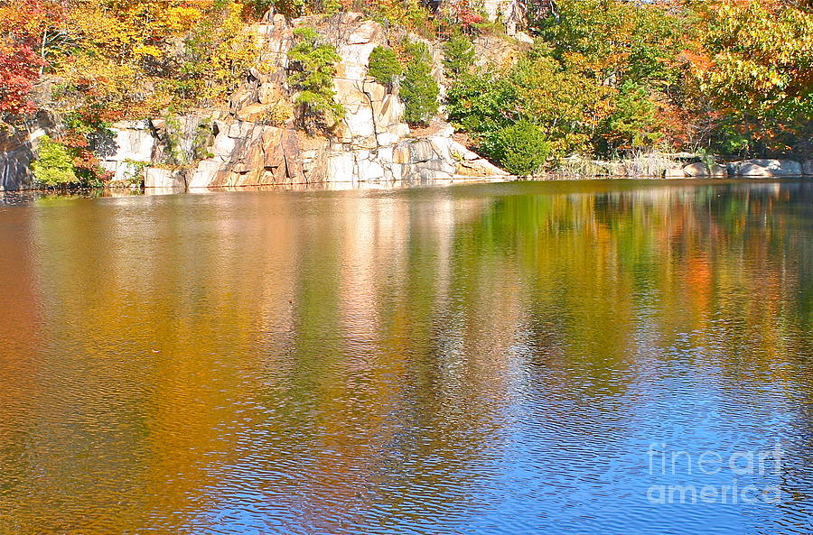 Fall Photograph - Connecticut Autumn Pond by Cindy Lee Longhini