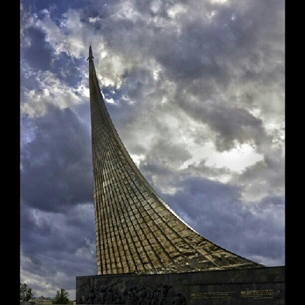 Moscow Photograph - Conquerors Of Space Monument. Moscow In by Andrey Suchkov