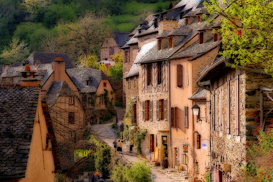 Route Photograph - Conques at sunset by Rod Jones