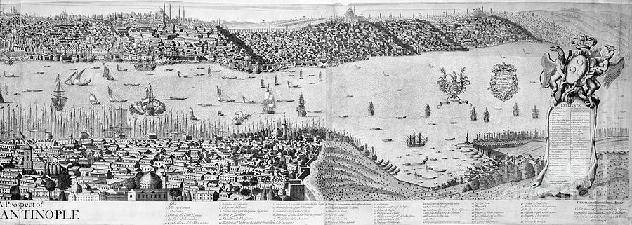 Turkey Photograph - Constantinople, 1713 by Granger