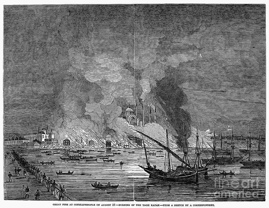 Constantinople: Fire, 1848 Photograph by Granger