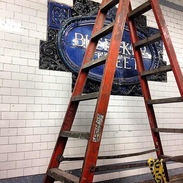 Construction At Bleecker Street Station Photograph by Gerry Visco
