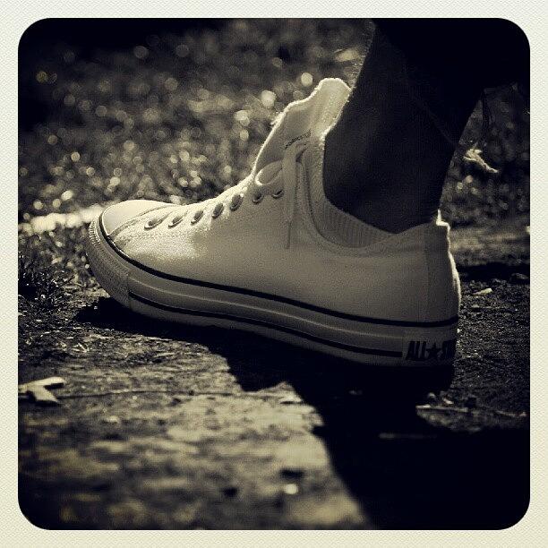 Foot Photograph - #converse #foot #park #people by Mish Hilas