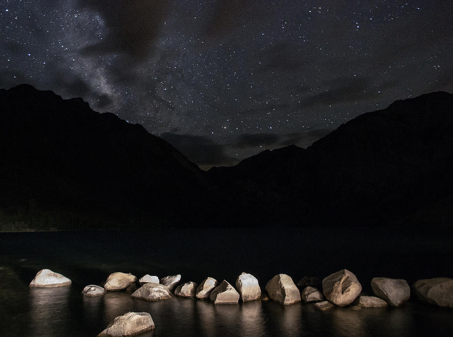 Convict Lake with Milky Way Galaxy Photograph by Scott McGuire