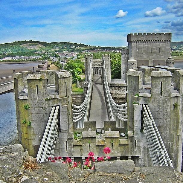 Castle Photograph - Conway Castle - CGI style by Manchester Flick Chick