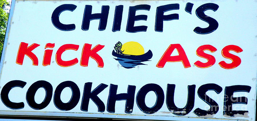 Sign Photograph - Cookhouse sign  2 by Tatyana Searcy