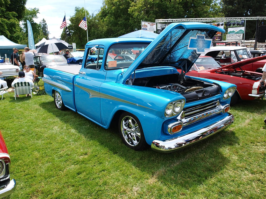 Cool Blues Classic Truck Photograph by Teri Schuster