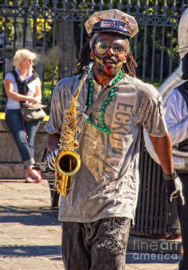 Cool Bone Jazz in French Quarter Photograph by Kathleen K Parker
