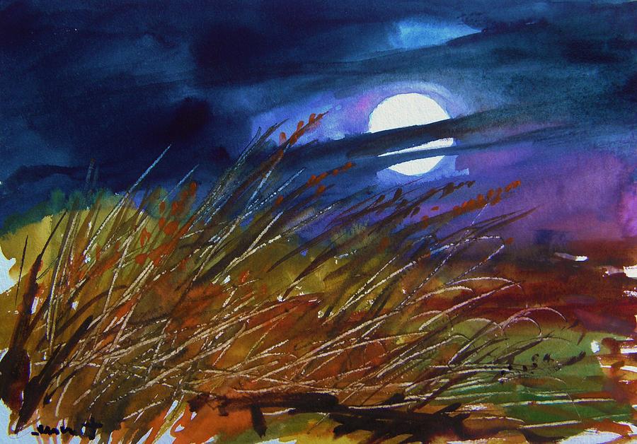 Cool Spring Moon Painting by John Williams