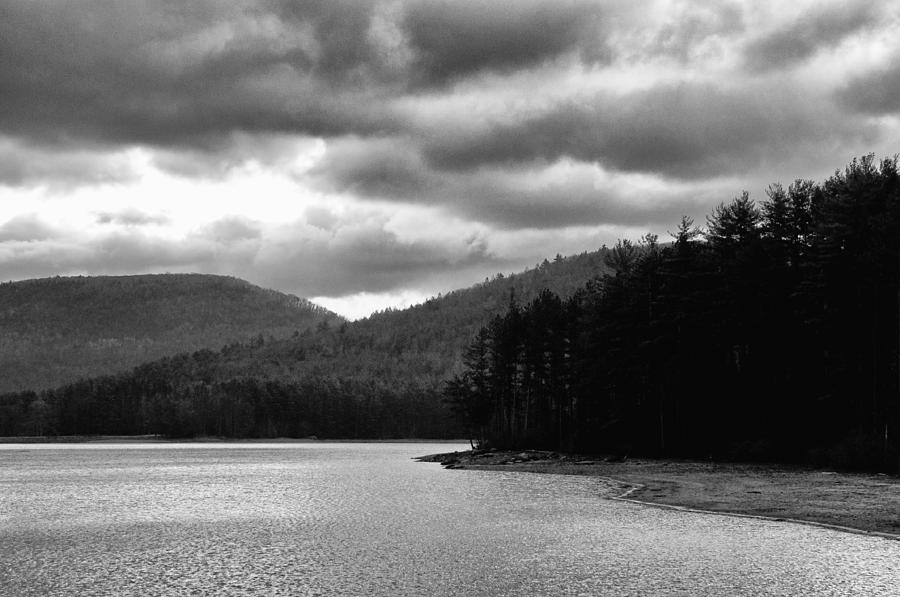 Cooper Lake Monochrome Photograph by Nancy De Flon