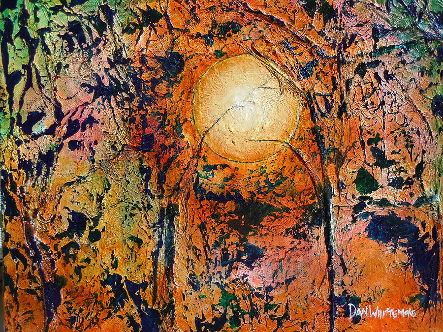 Copper Moon Painting by Dan Whittemore Fine Art America