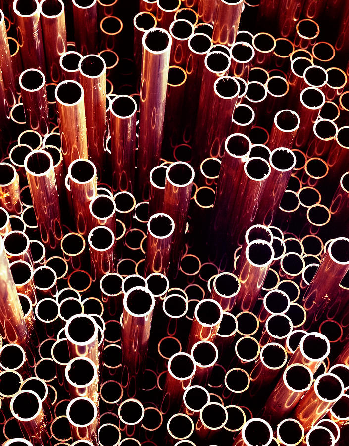 Copper pipes. Photograph by Juan Carlos Ferro Duque