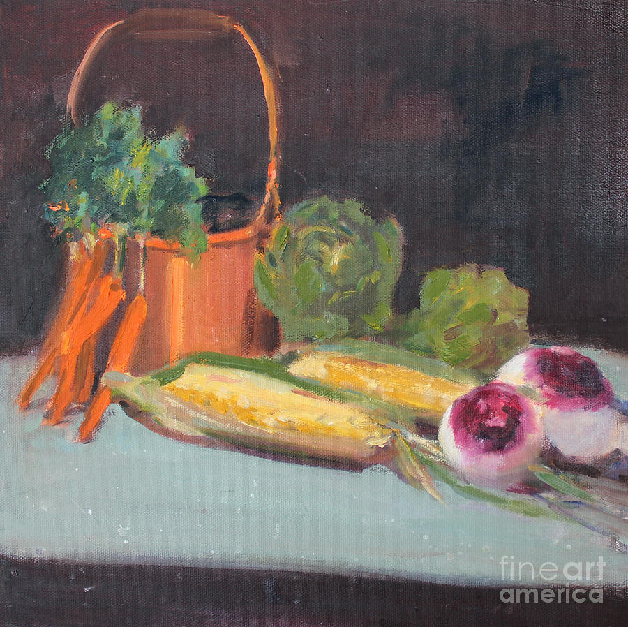 Copper Veggies Painting by Sandy Lane - Fine Art America