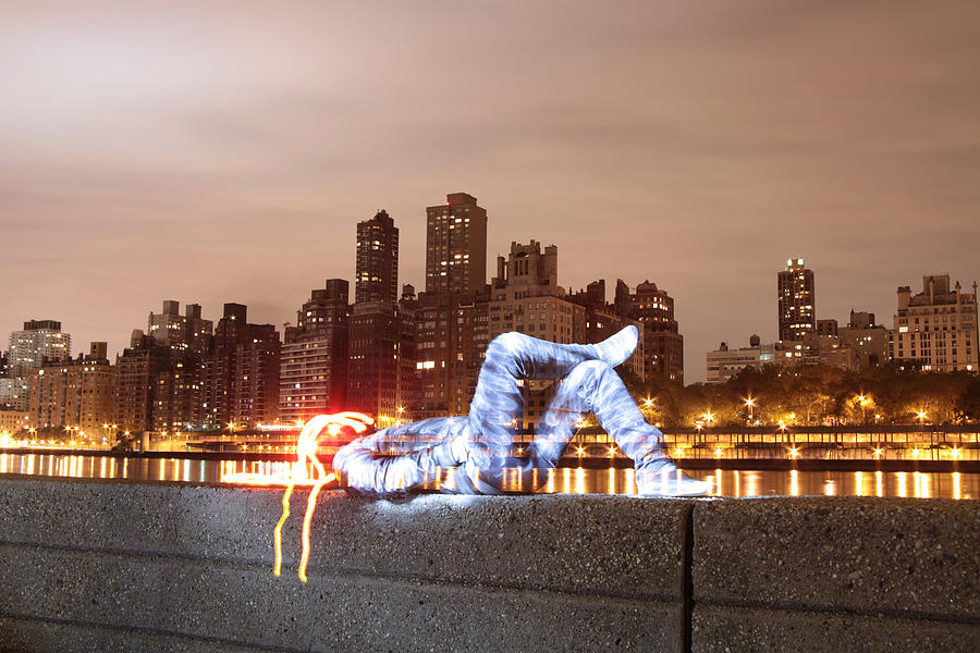 Human Photograph - Copperknob have a rest in Manhattan by Sergey Churkin