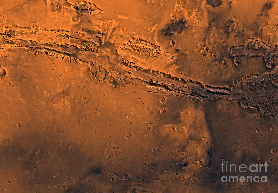 Coprates Region Of Mars Photograph by Stocktrek Images