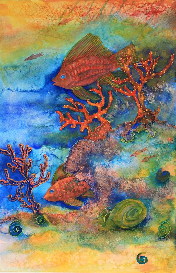 Coral Fantasy Painting by Donna Haas - Fine Art America