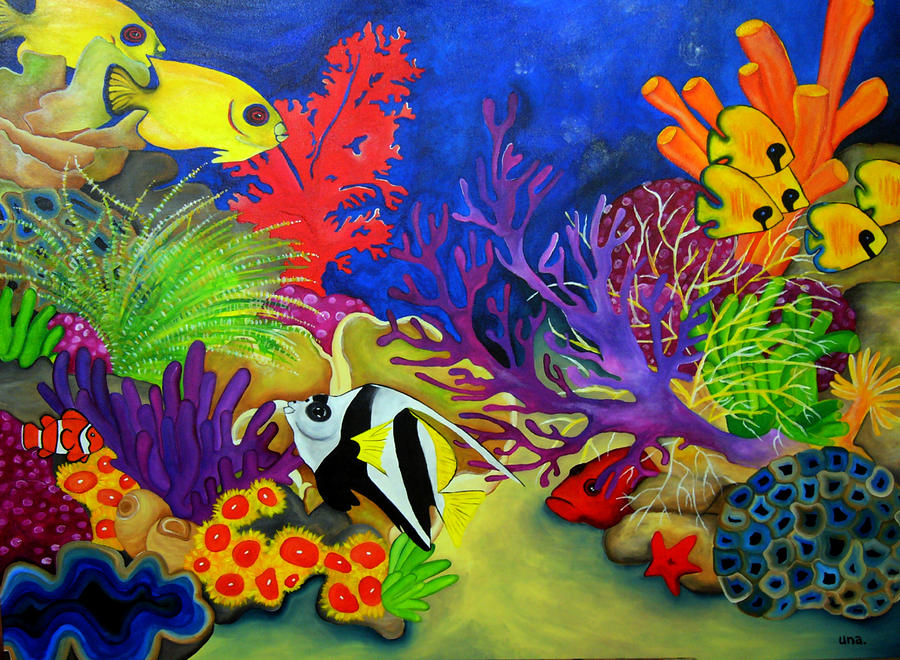 Coral Reef by Una Miller