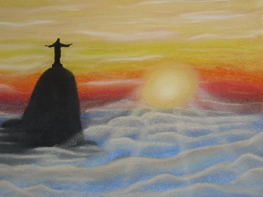 Sunset Pastel - Corcovado by Silvia Louro