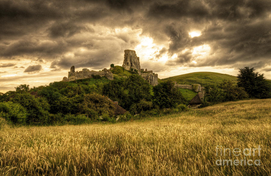 Castle Photograph - Corfe Castle by Rob Hawkins