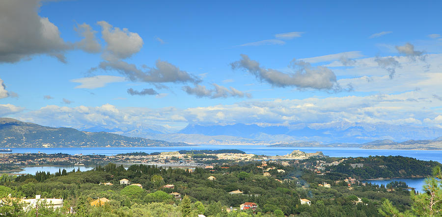 Corfu panorama Photograph by Paul Cowan