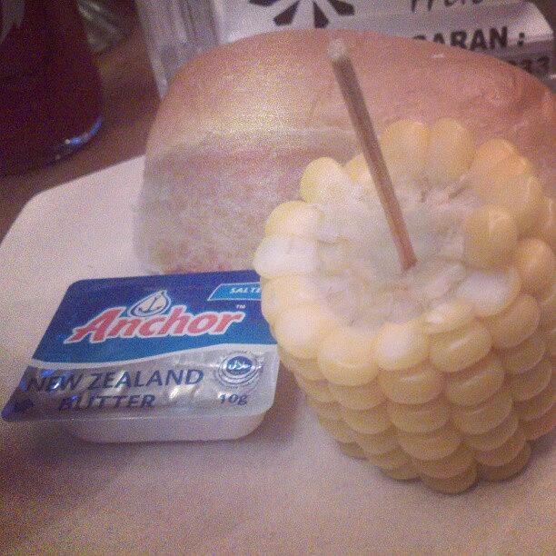 Bread Photograph - #corn #bread #butter #steakhut #yummy by Yeny Yustin