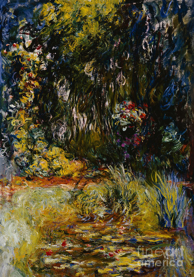 Claude Monet Painting - Corner of a Pond with Waterlilies, 1918 by Claude Monet by Claude Monet