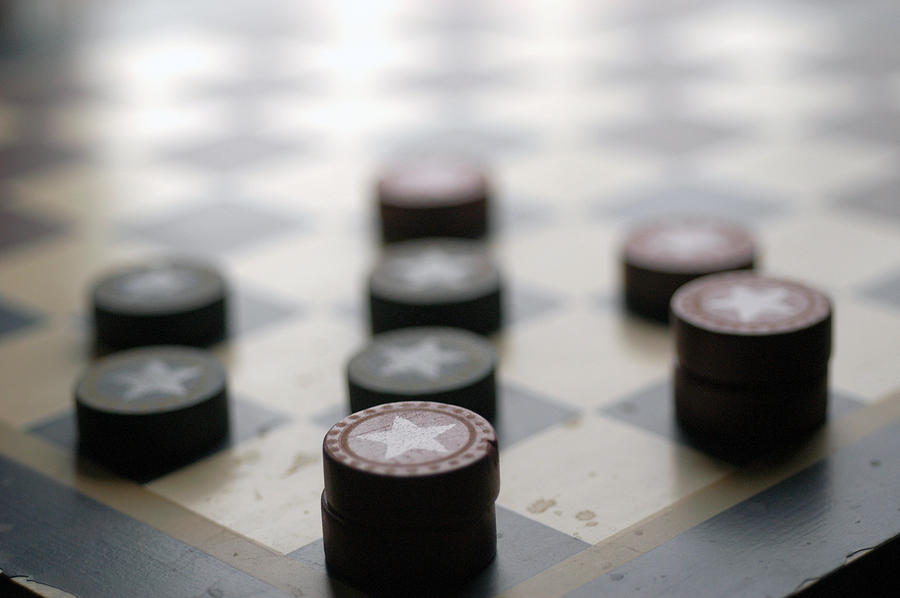 Checkers Photograph - Cornered by Wanda Brandon