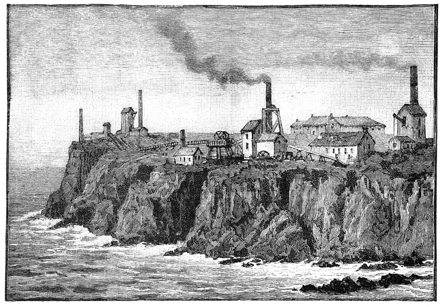 Cornish Tin Mines, 19th Century by