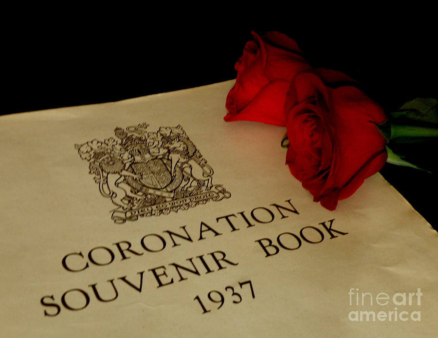 Coronation Book with Roses Photograph by Lainie Wrightson