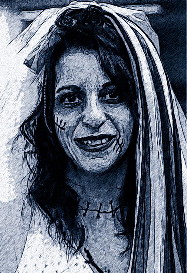 Corpse Bride Digital Art by Wade Aiken