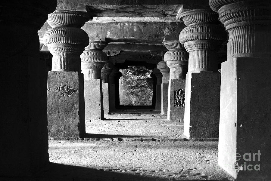 Corridor At Elora Caves India Photograph by Sumit Mehndiratta