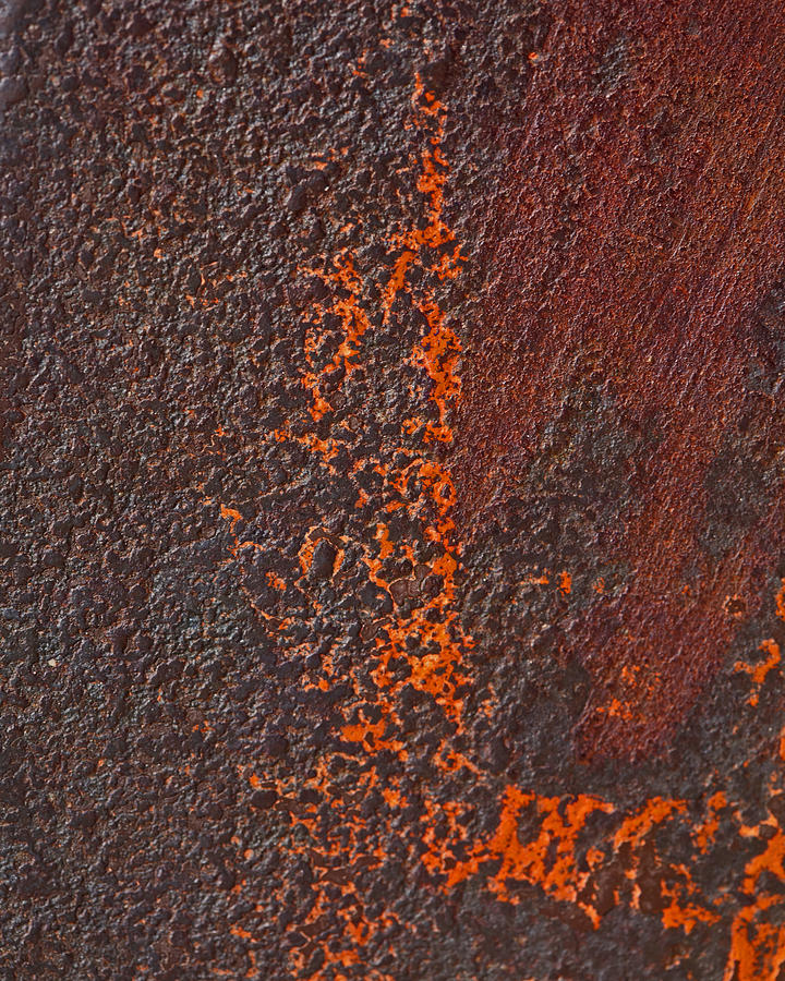 Corroded Iron and Paint Photograph by Gregory Scott